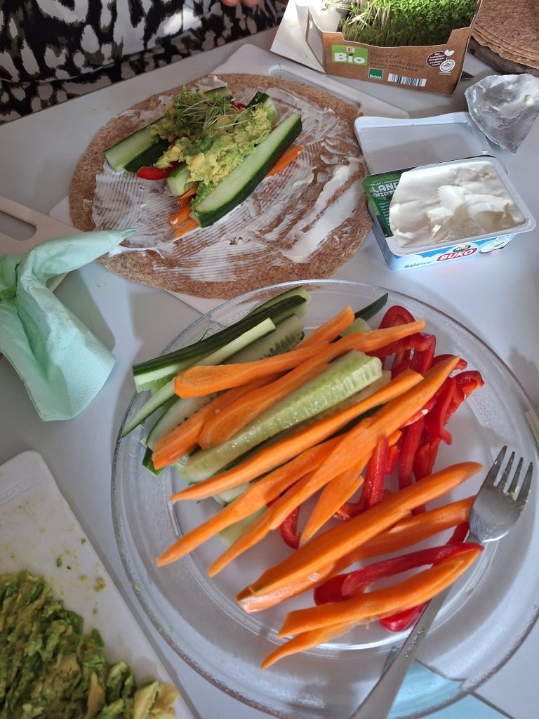 Zubereitung wraps komp